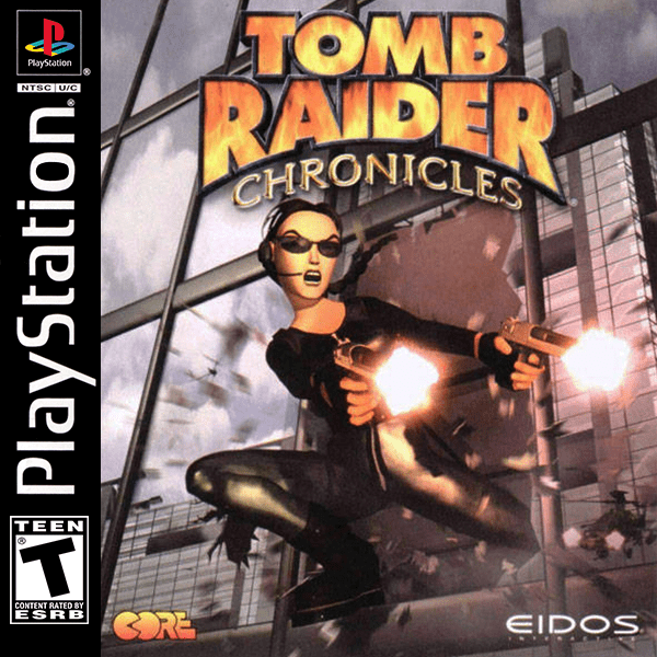 Tomb Raider Chronicles box art for Playstation